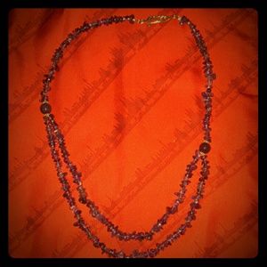 Amethyst stone necklace